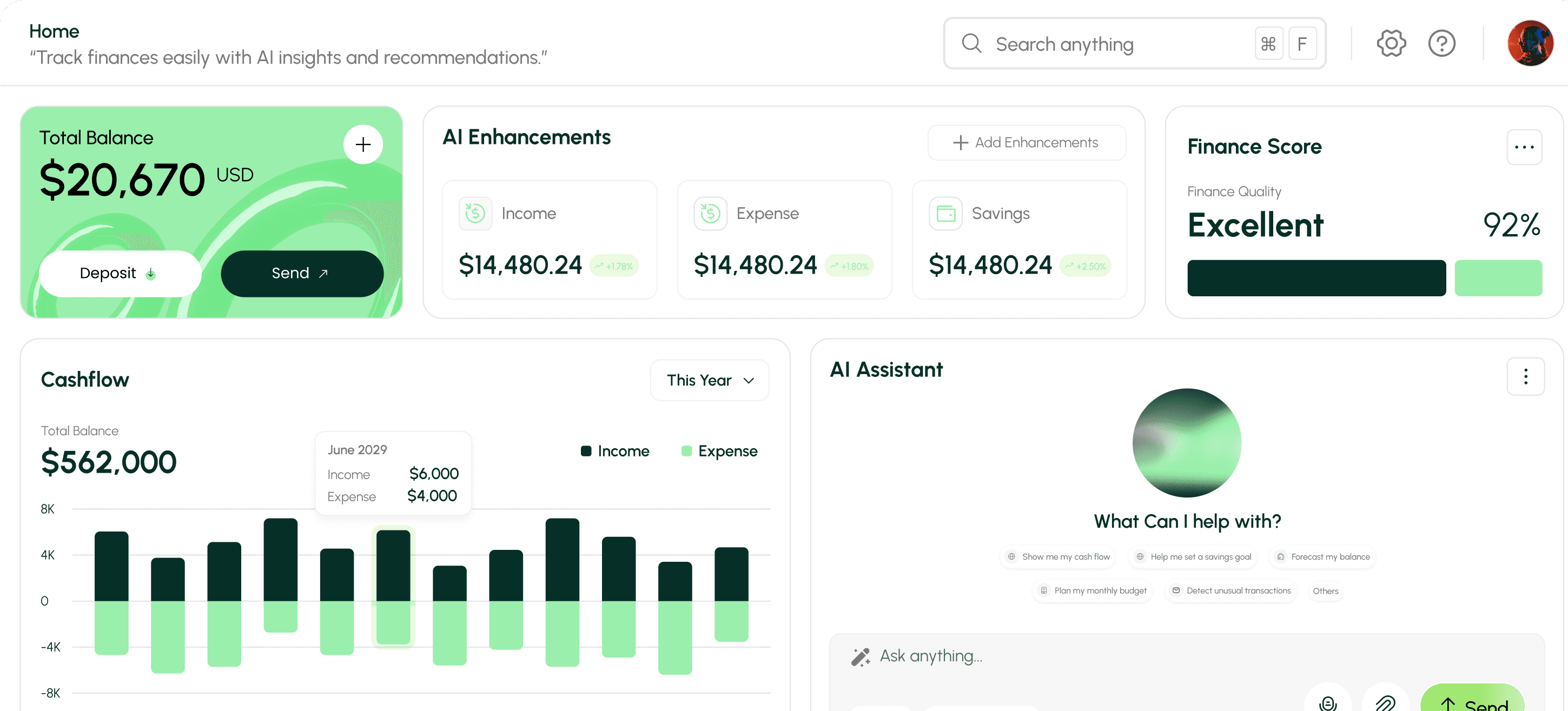 Shopify subscription settings dashboard